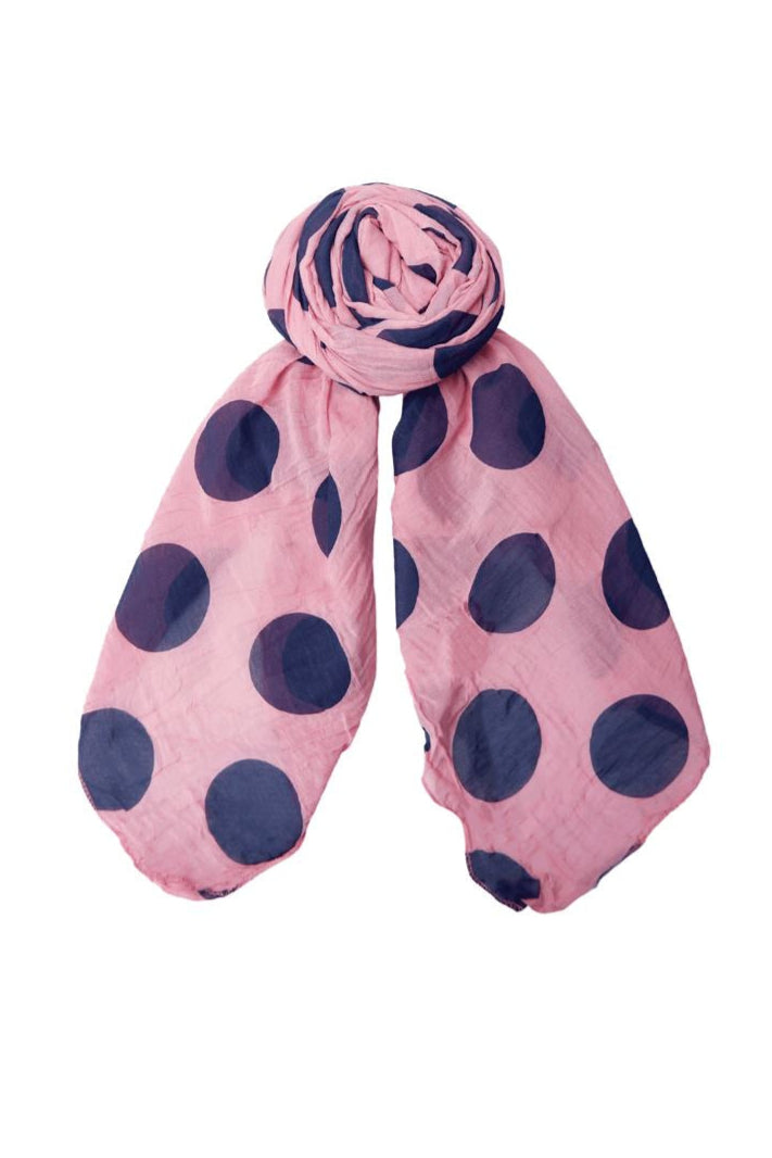 Black Colour - Bcvera Dot Scarf 208371 - Rose
