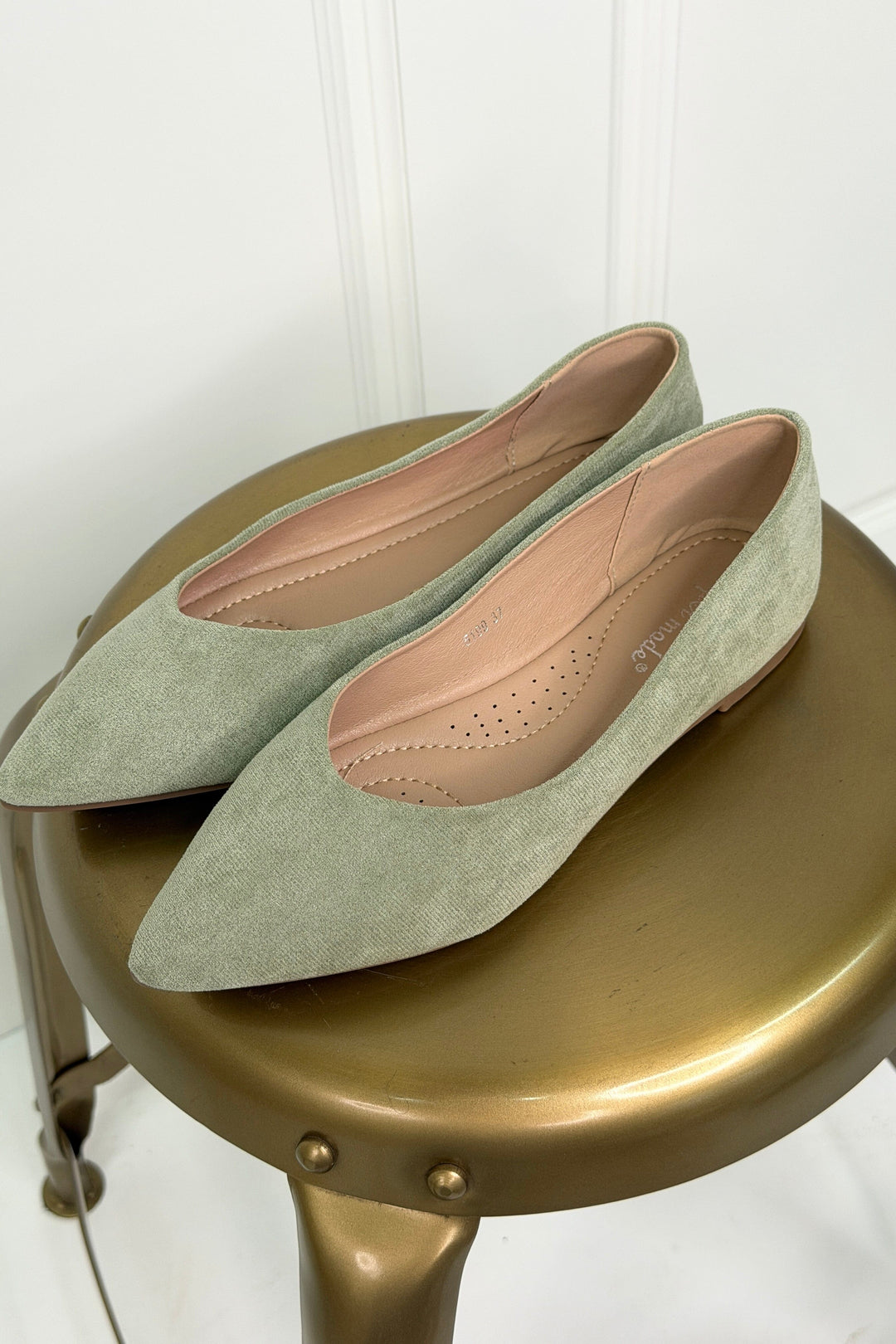 Bloom - Cornflower Ballet Flats - Green Ballerinaer 