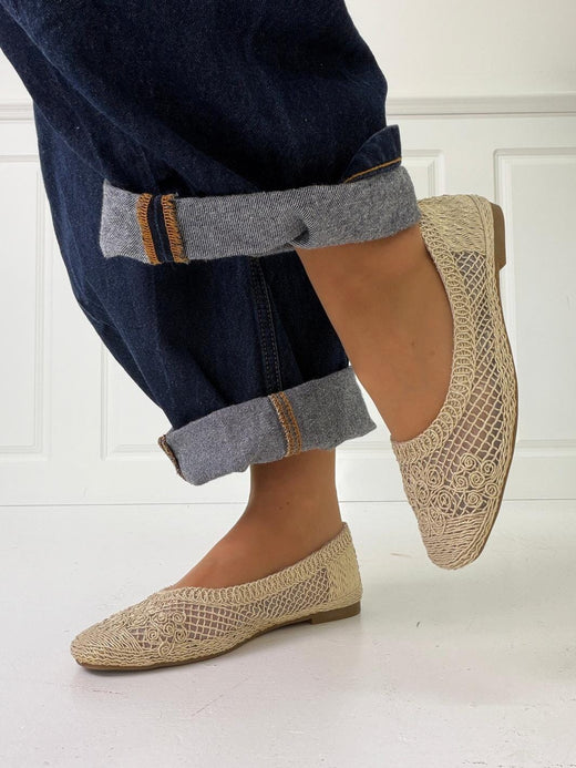 Bloom - Gladiolus Ballet Flats - Golden Ballerinaer 