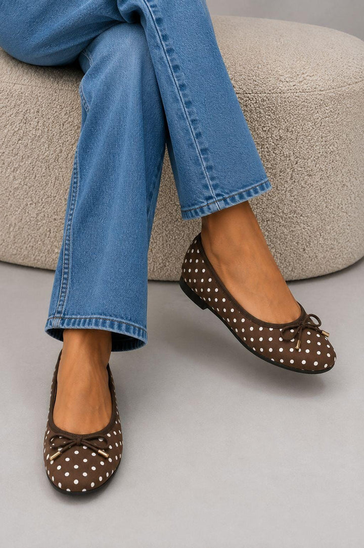 Bloom - Monarda Ballet Flats - Dark Brown Ballerinaer 