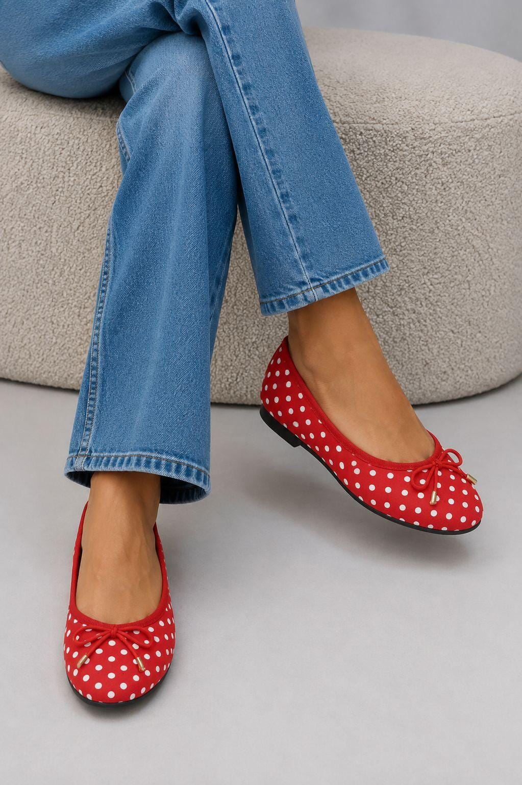 Bloom - Monarda Ballet Flats - Red Ballerinaer 