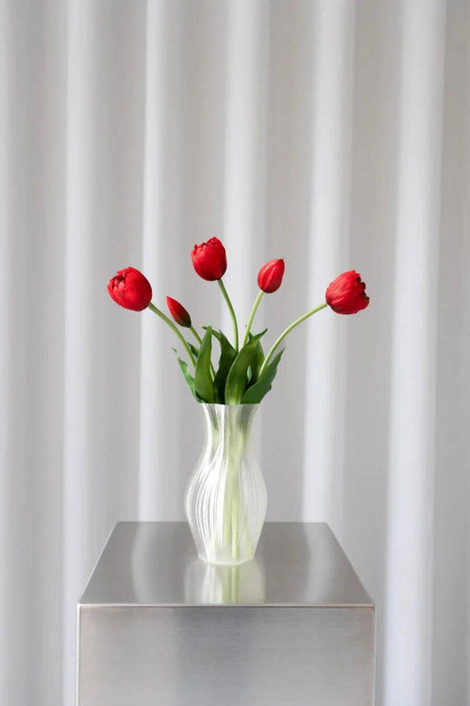 Bloom Objects - Artificial Layered Tulips Red 02-233 - Red Dekoration 