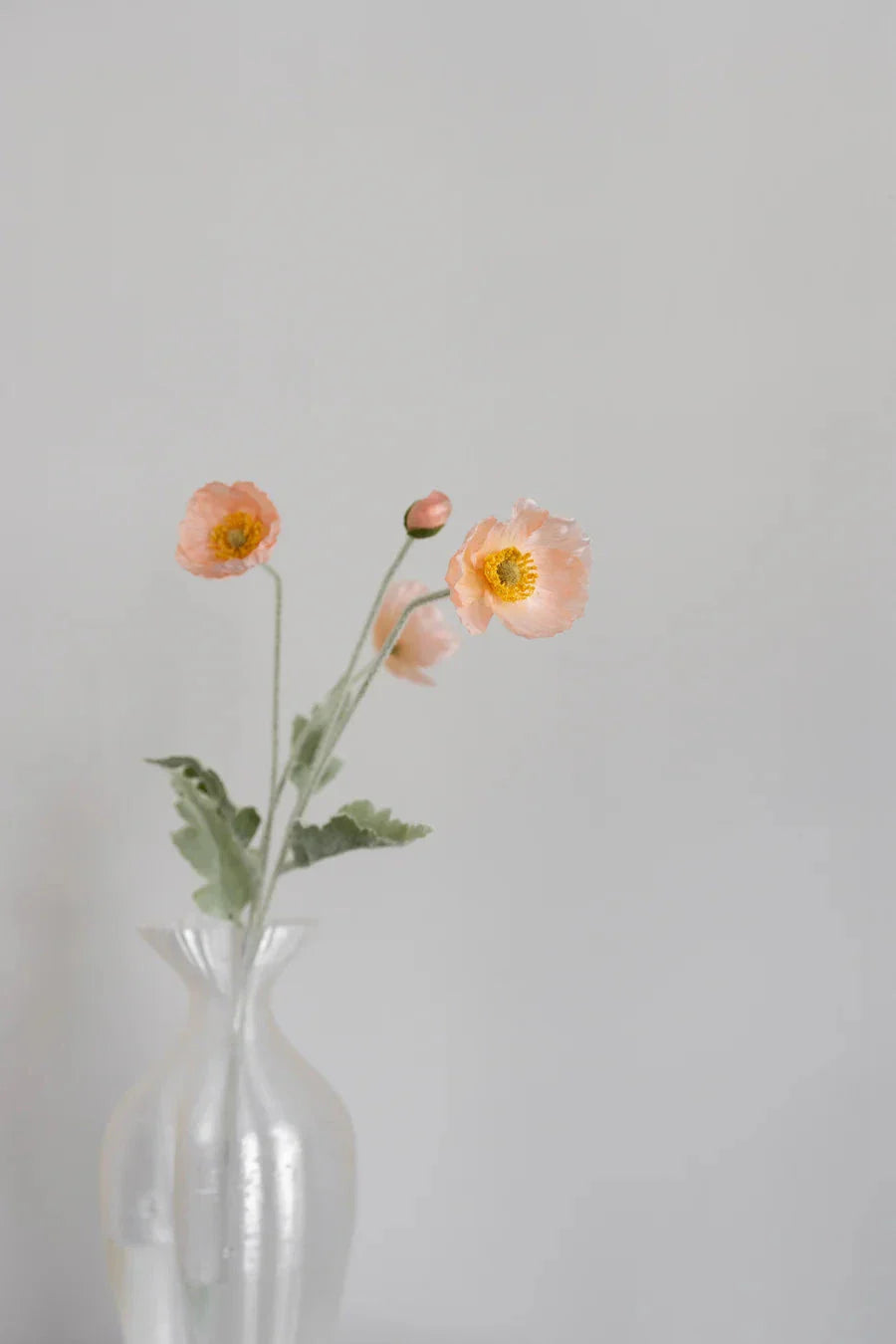 Bloom Objects - Artificial Peach Poppy 02-131 - Peach Dekoration 