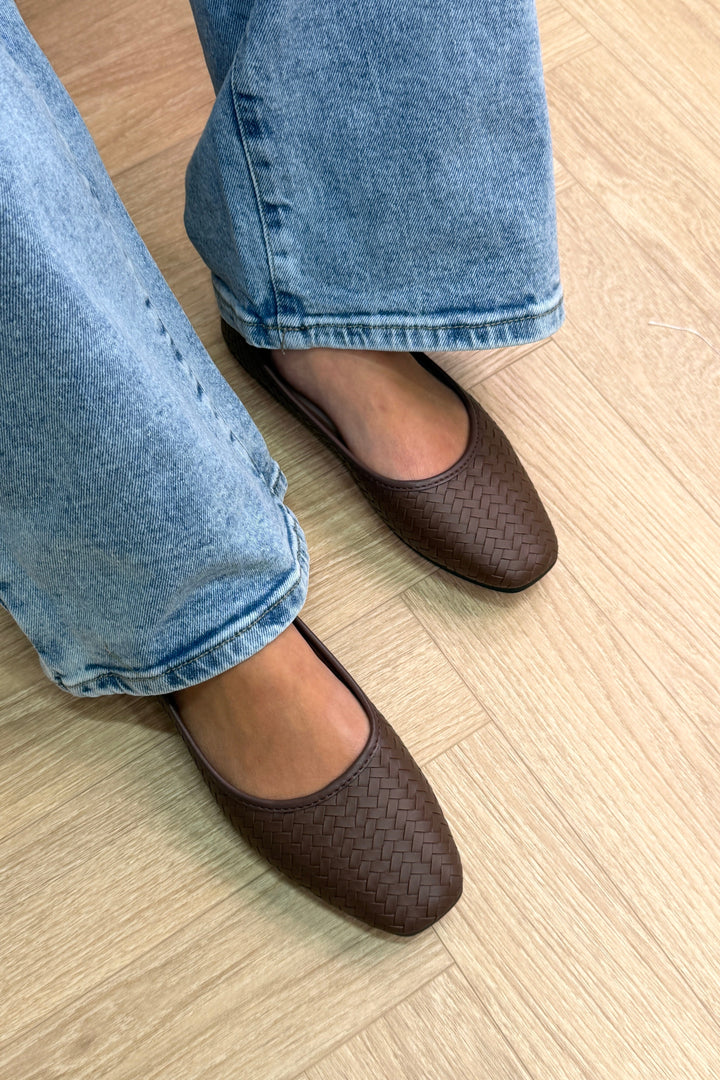 Bloom - Wisteria Ballet Flats - Dark Brown Ballerinaer 
