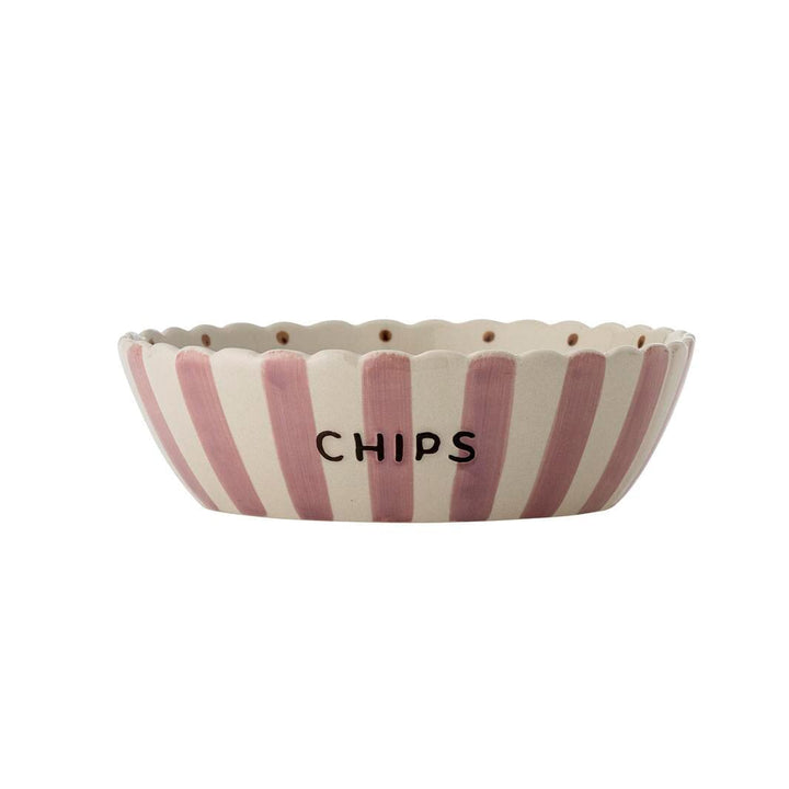 Bloomingville - Chip Skål, Rosa, Stentøj 82069735 - Rose
