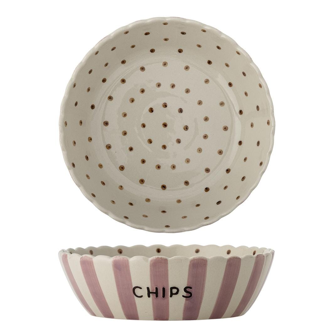 Bloomingville - Chip Skål, Rosa, Stentøj 82069735 - Rose
