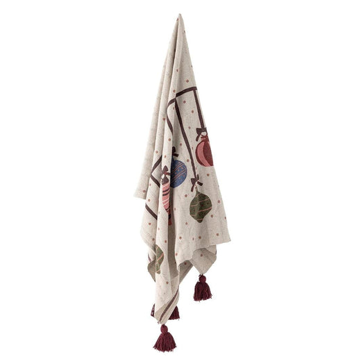 Bloomingville - Ornamentia Plaid, Rød, Genanvendt Bomuld 82063293 - Red