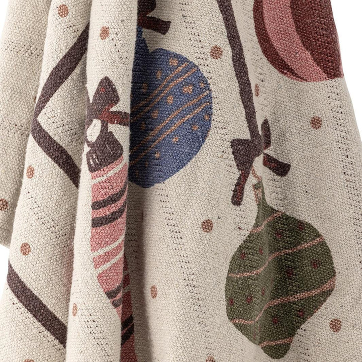 Bloomingville - Ornamentia Plaid, Rød, Genanvendt Bomuld 82063293 - Red