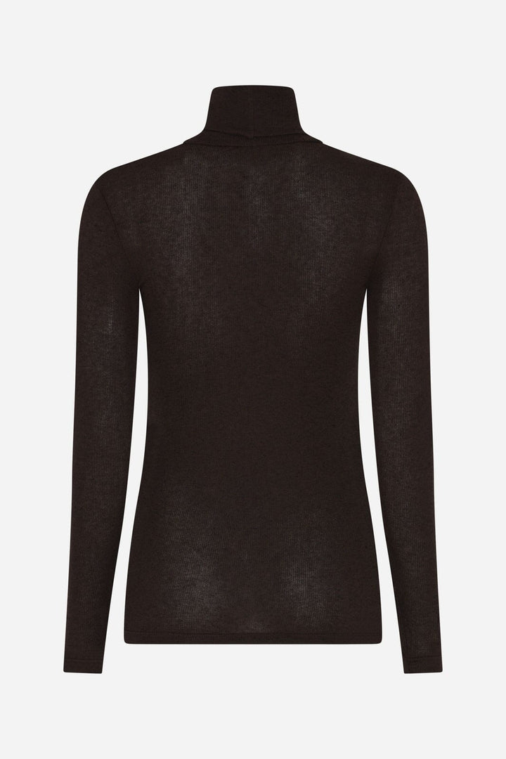 Bruuns Bazaar - Angelabb Roll Neck BBW1070N - Dark Brown