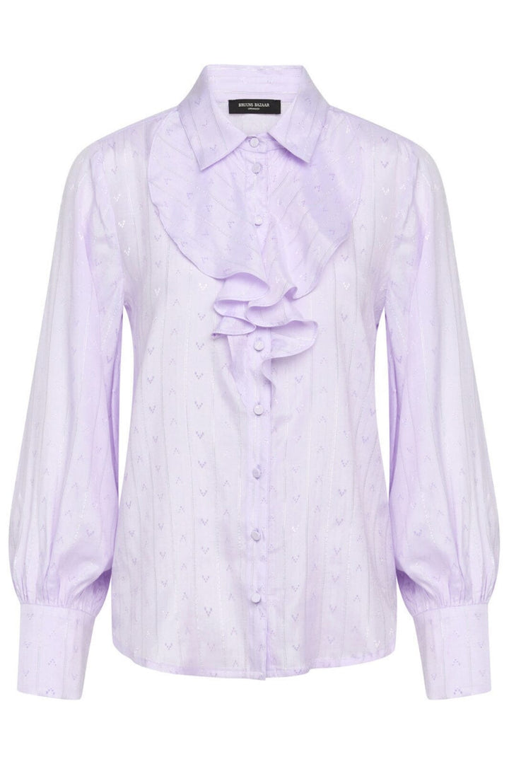 Bruuns Bazaar - Bilberry Daiva shirt - Purple Heather