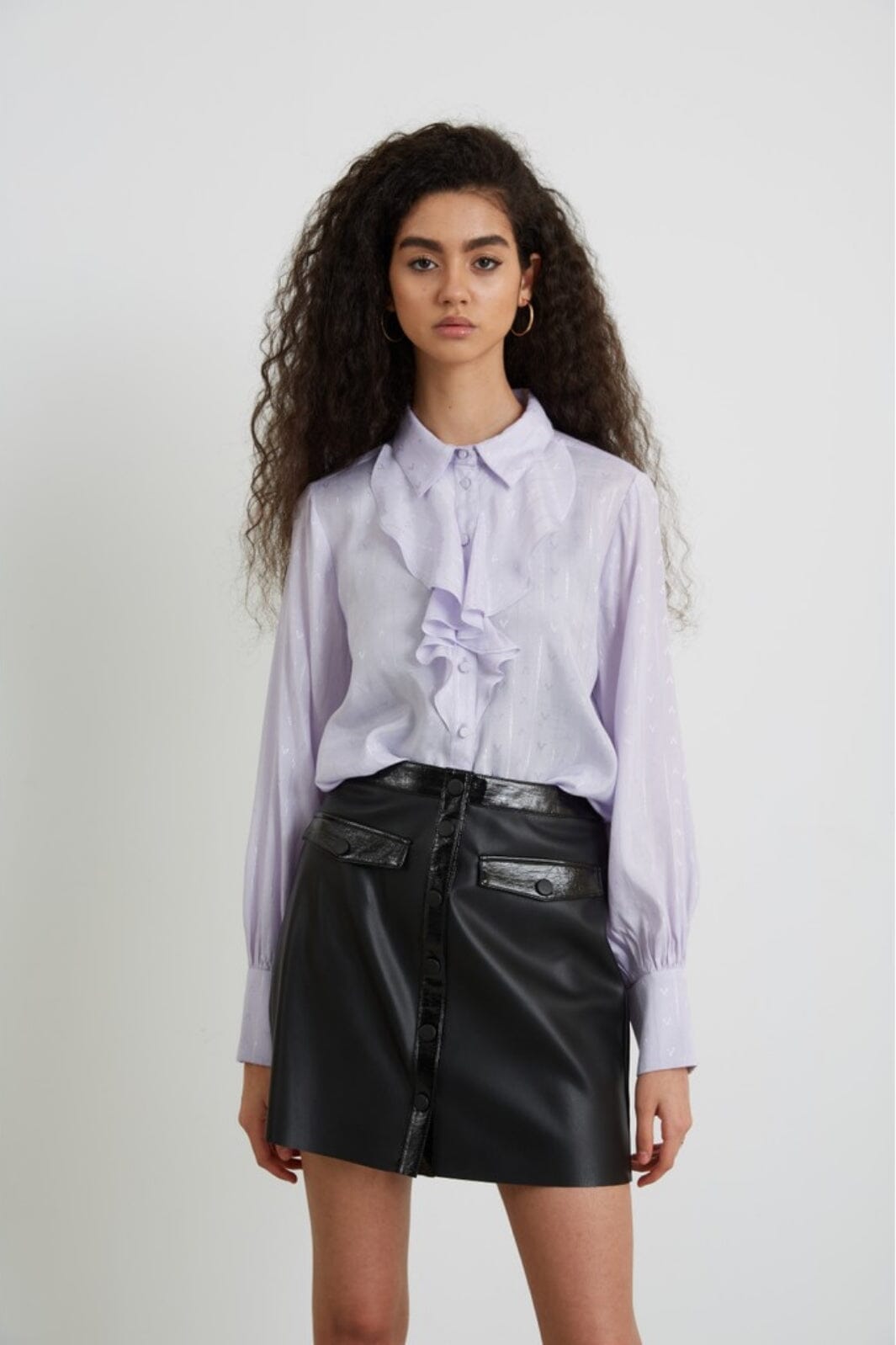 Bruuns Bazaar - Bilberry Daiva shirt - Purple Heather