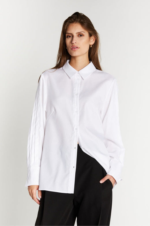 Bruuns Bazaar - Cotonibbgela Shirt BBW5149 - White