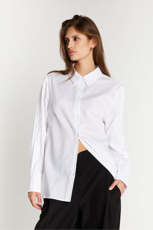 Bruuns Bazaar - Cotonibbgela Shirt BBW5149 - White