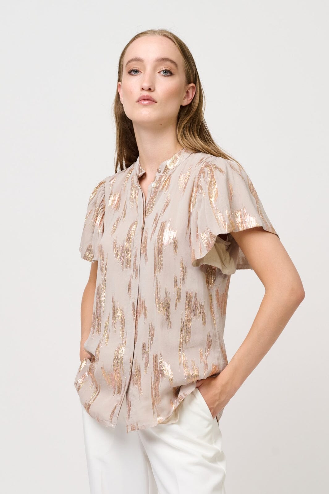 Bruuns Bazaar - Guz Dorthea shirt - Chateau Grey