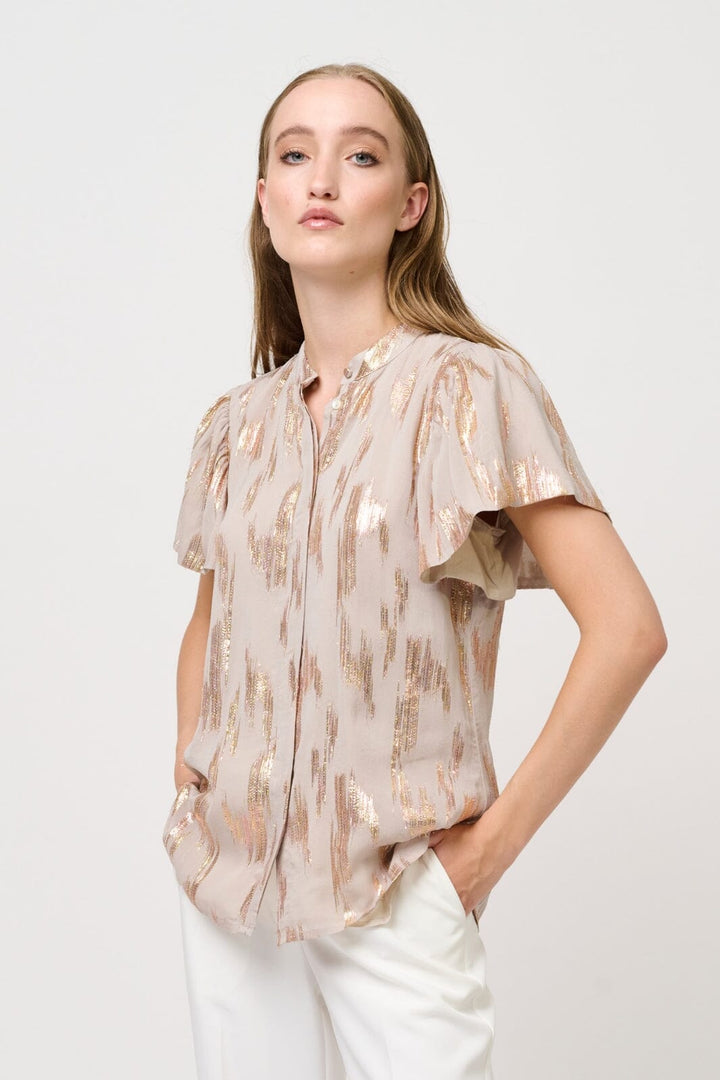 Bruuns Bazaar - Guz Dorthea shirt - Chateau Grey