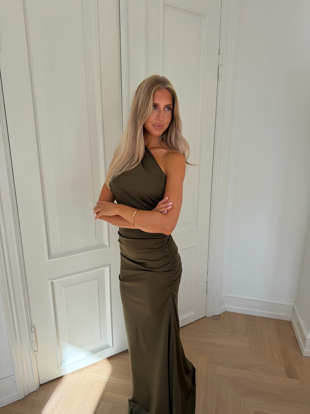 Byic - Andreaic Maxi Dress A23768 - Army Green Kjoler 