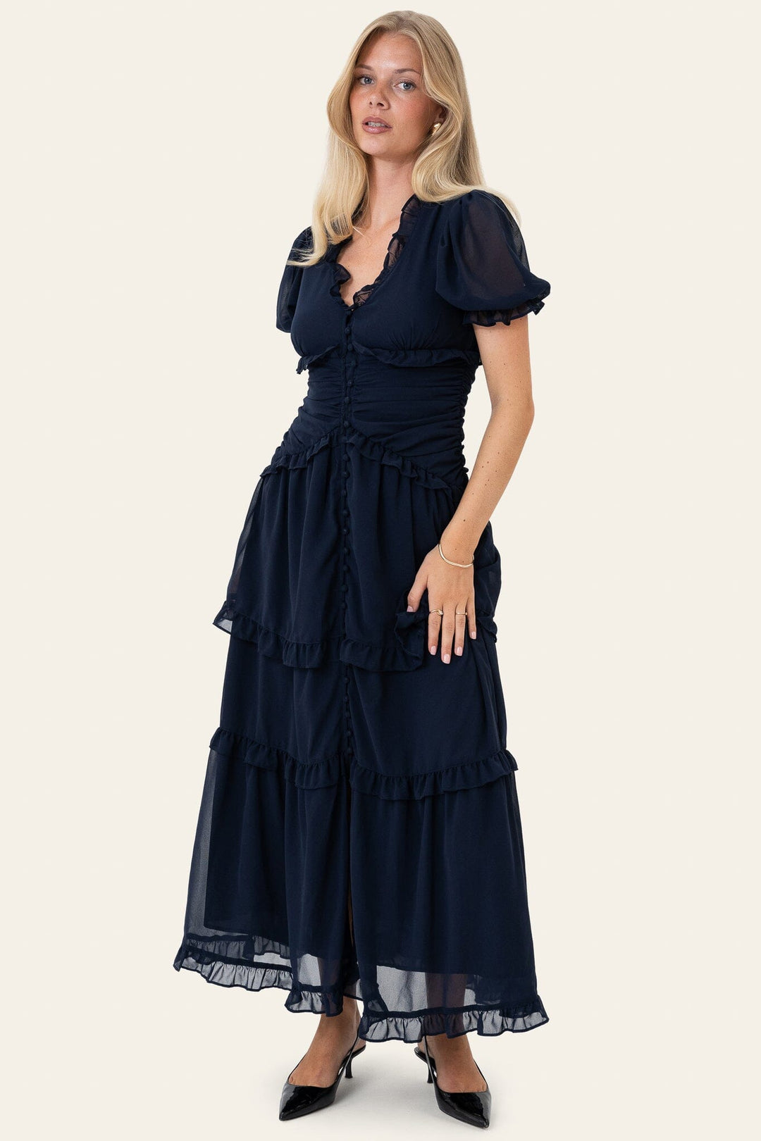 BYIC - Arielic Long Dress A25193 - Navy Kjoler 