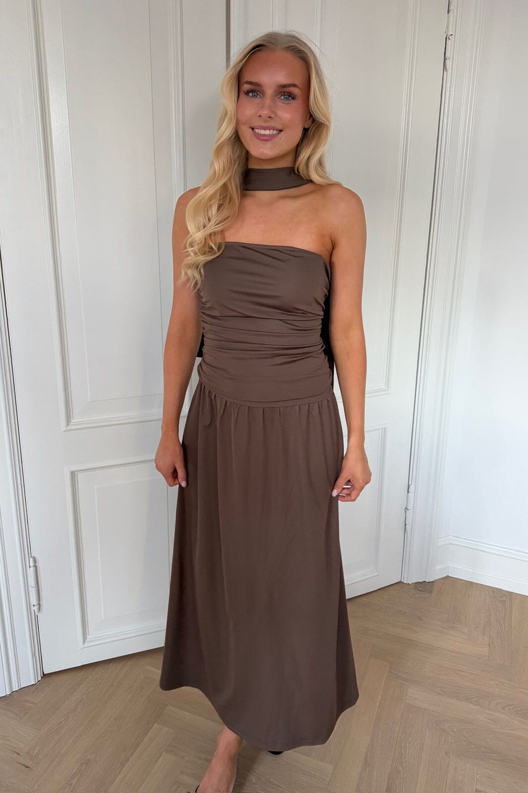 BYIC - Astridic Long Dress A25125 - Dark Brown