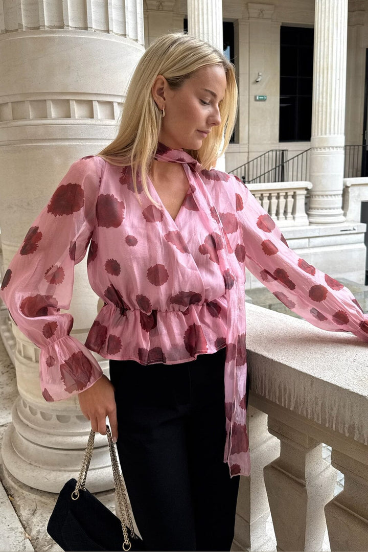 BYIC - Freyaic Shirt A2544 - Pink Red Flower Print