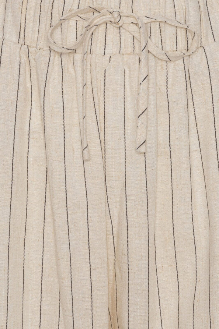 BYIC - Hannah Pants Linen Pinstripe - Beige