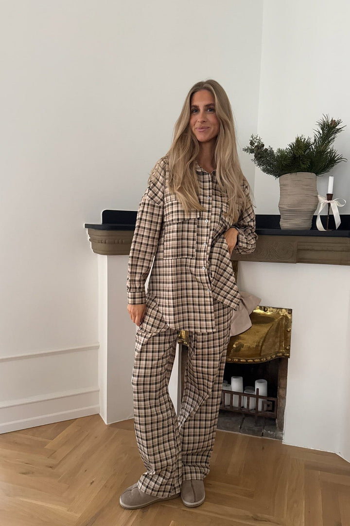 BYIC - Mayaic Pants - bbc Beige Black Checks