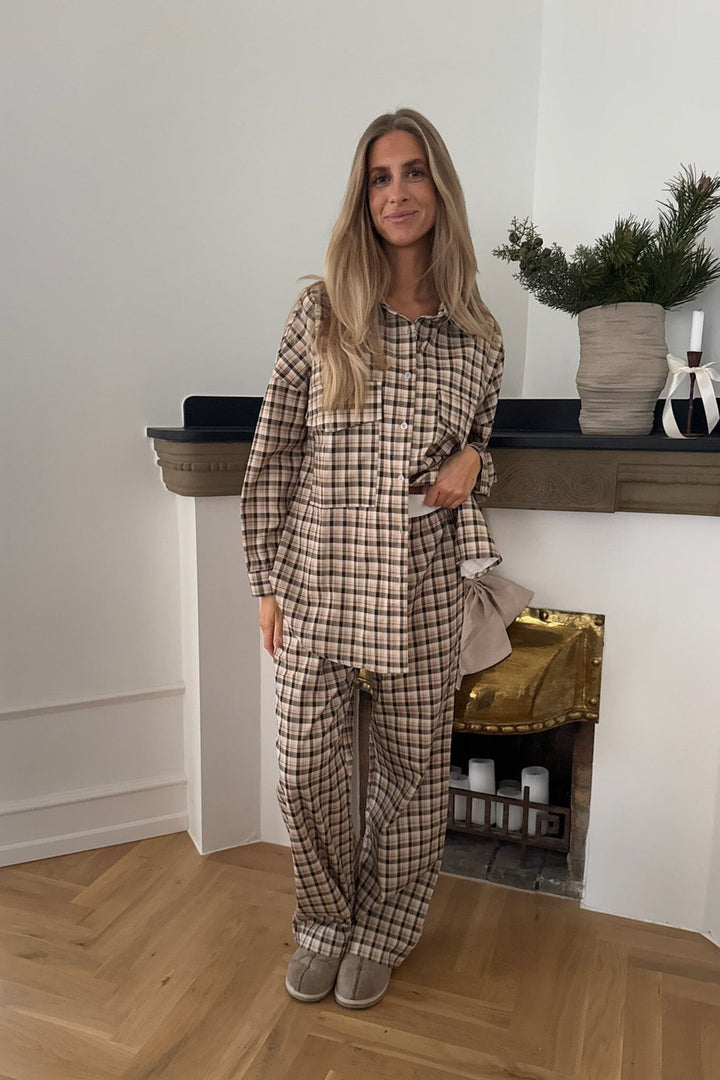 BYIC - Mayaic Pants - bbc Beige Black Checks