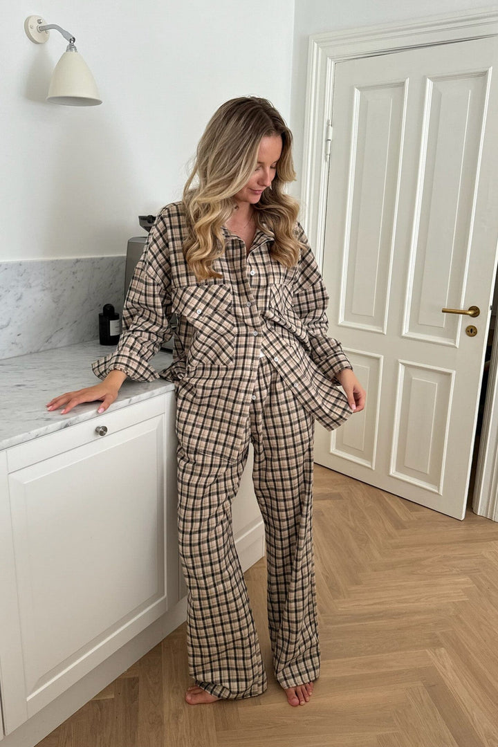 BYIC - Mayaic Pants - bbc Beige Black Checks