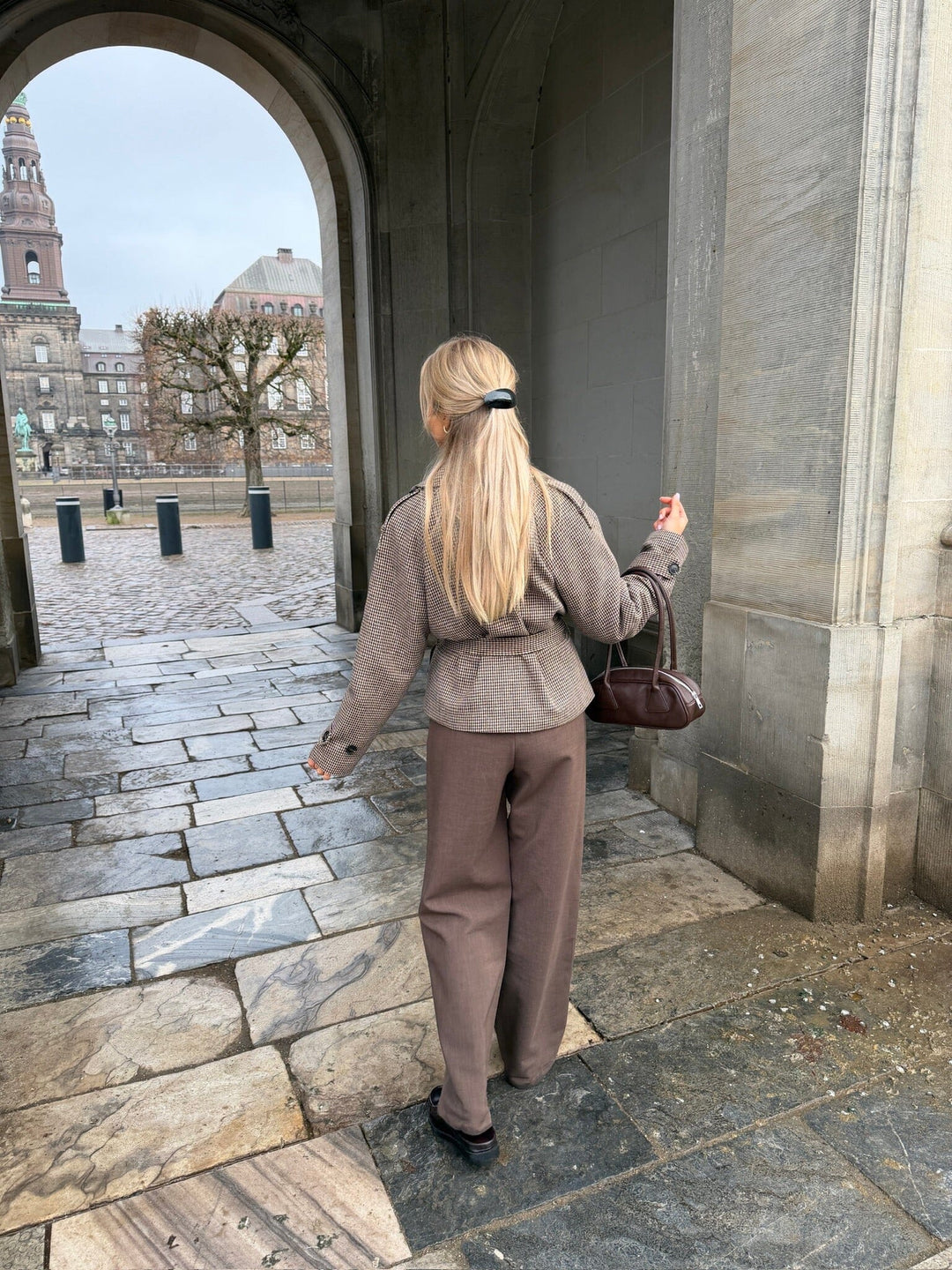 BYIC - Veraic Trenchcoat A25104 - Brown Checks Jakker 