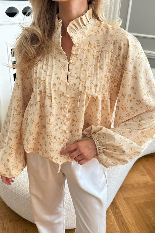 Forudbestilling - BYIC x Molly&My - Ingeborgic Shirt A23929 - Yellow Flower Print Skjorter 