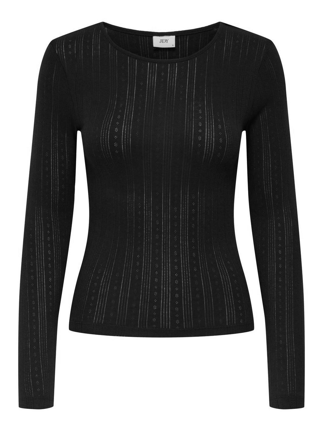 JDY - Jdysalsa Mia Life L/S O Neck Top Dia - 4903551 Black