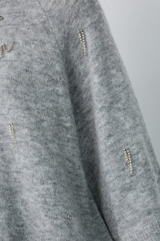 Co´Couture - Aellecc Ss Knit 500583 - 65006 - Grey Melange