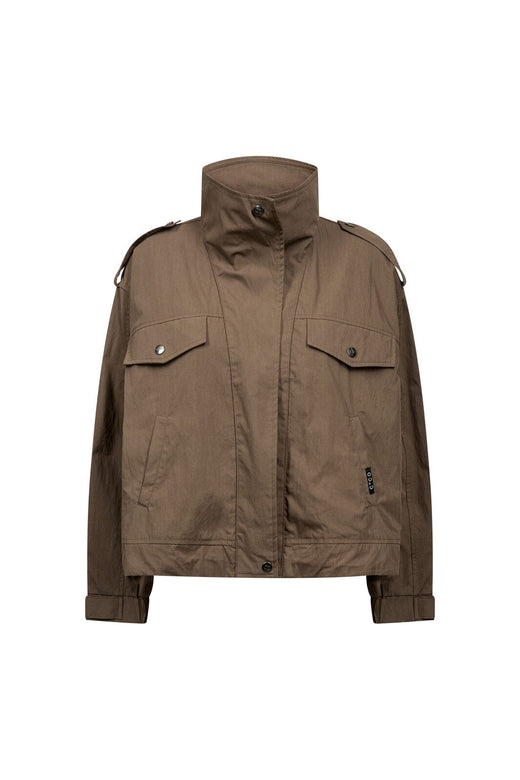 Co´Couture - Alinacc Double Funnel Neck Jacket 500810 - 20002 - Brown