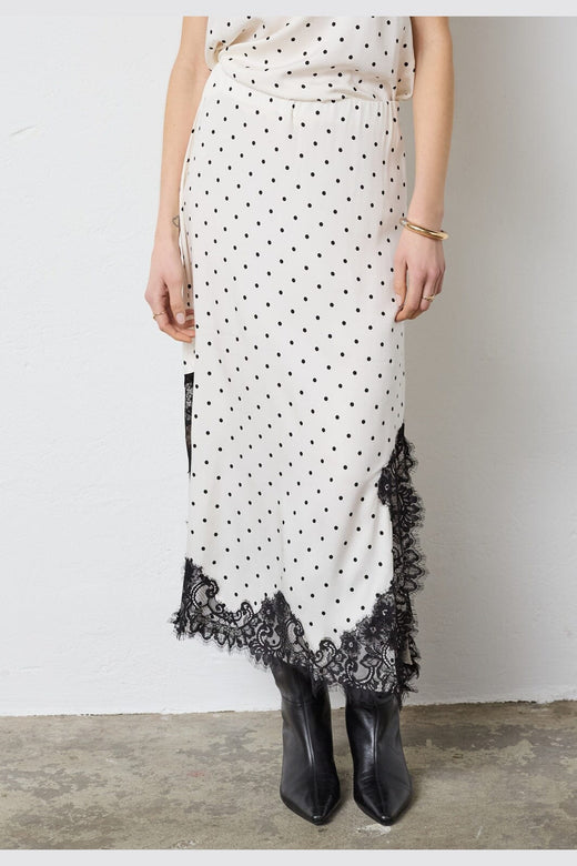 Co´Couture - Amelicc Dot Lace Skirt 44039 - 11 - Off White