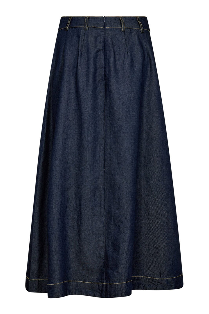 Co´Couture - Anyacc Denim Pleat Skirt 34181 - 555 - Dark Denim