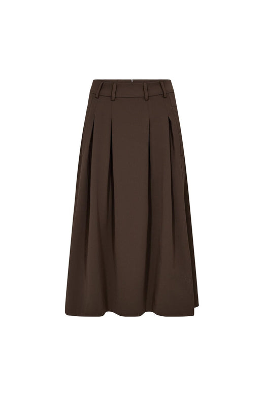 Co´Couture - Anyacc Midi Pleat Skirt 44040 - 83 - Mocca