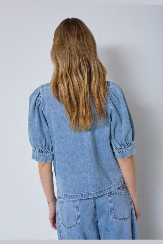 Co´Couture - Asjacc Denim Blouse 45140 - 552 - Denim Blue