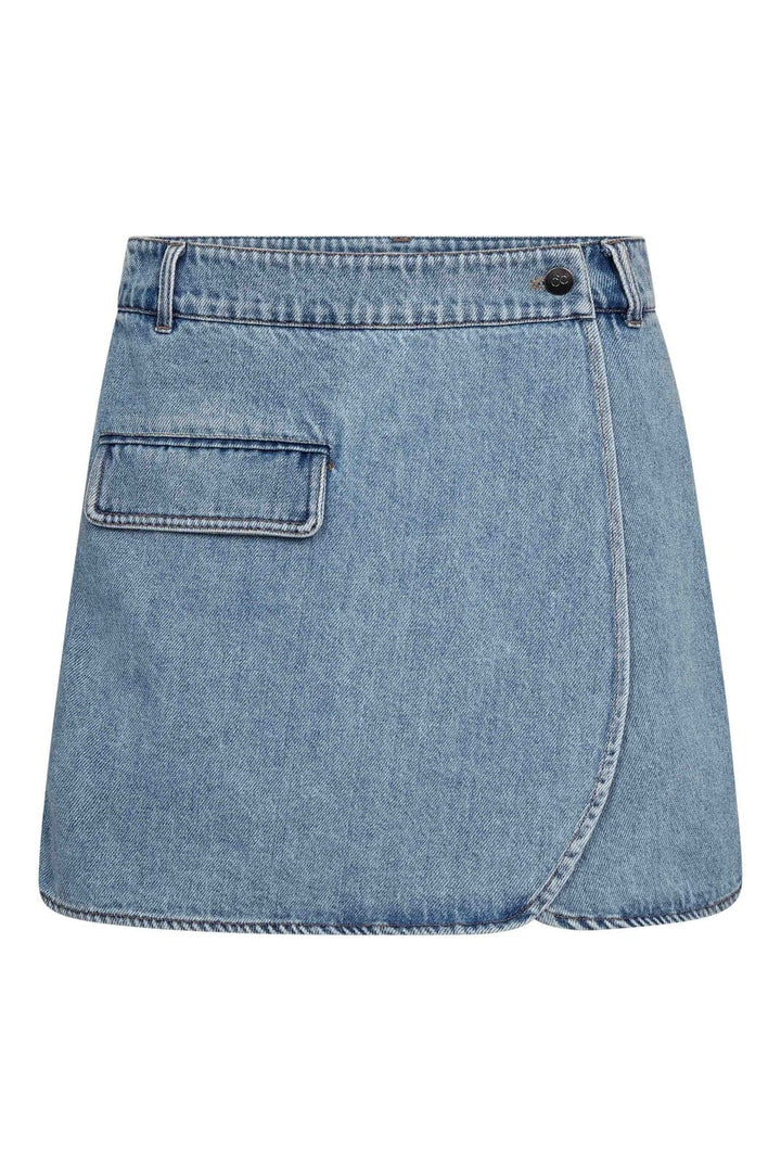 Co´Couture - Asjacc Wrap Denim Skort 44020 - 552 - Denim Blue