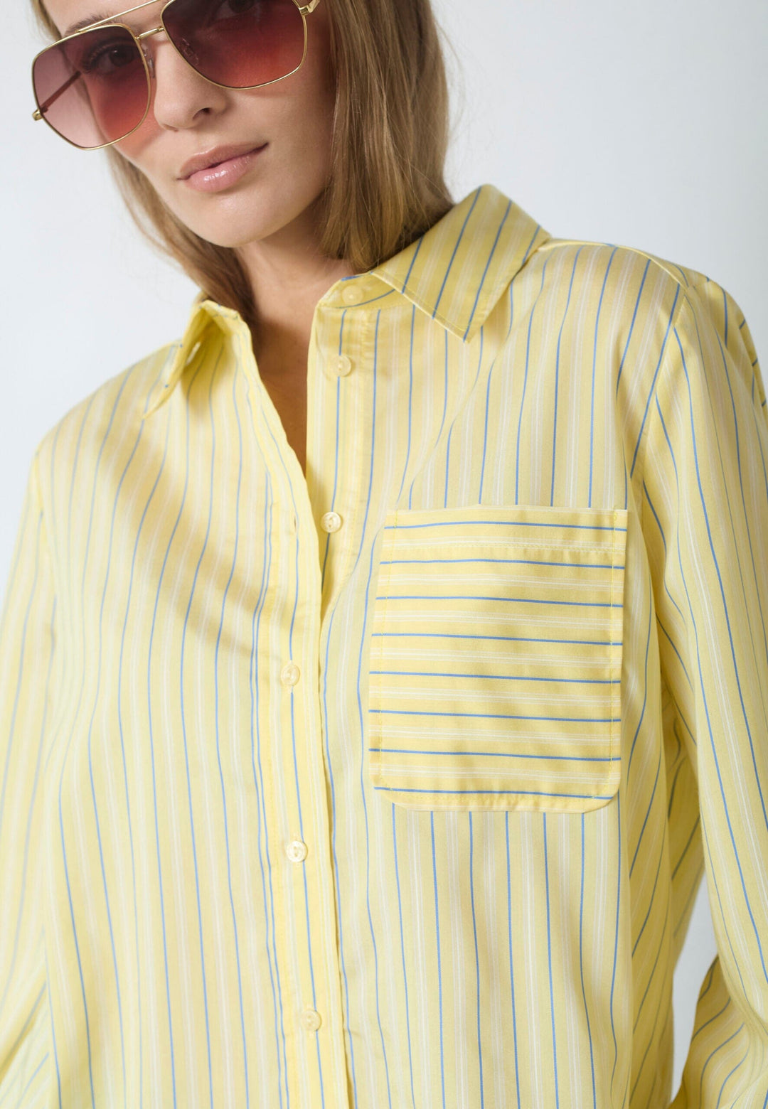 Co´Couture - Blainecc Bell Sleeve Shirt 45054 - 171 - Paleyellow Skjorter 