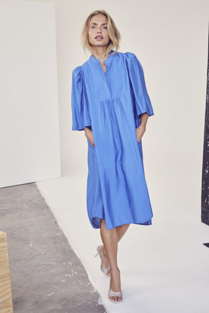 Co´couture - Callum Volume Ss Dress - New Blue Kjoler 