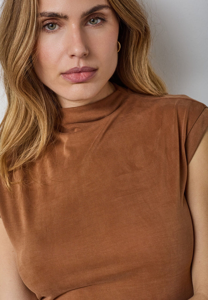 Co´Couture - Camillacc Tee 33164 - 35 - Suntan T-shirts 