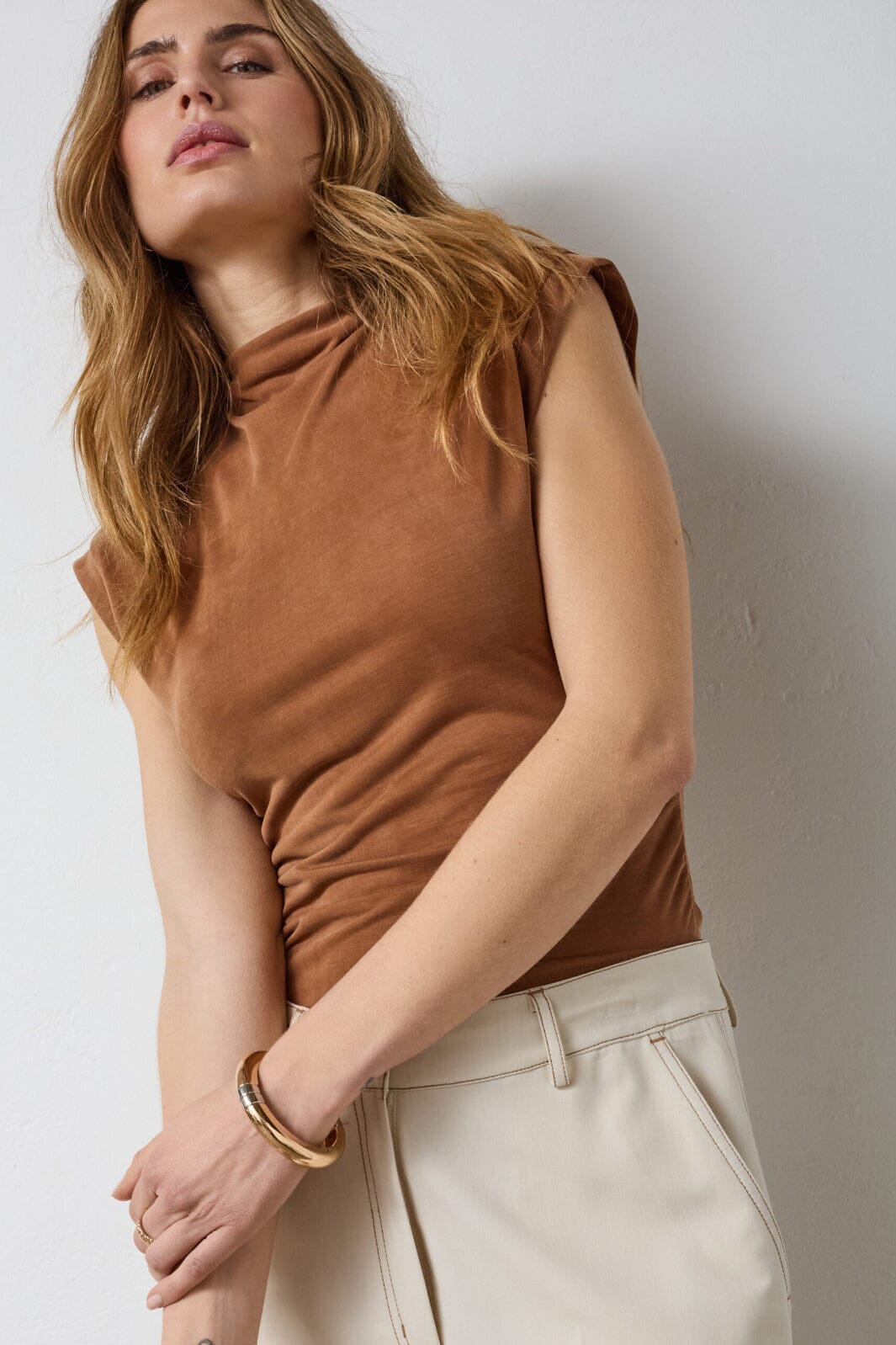 Co´Couture - Camillacc Tee 33164 - 35 - Suntan T-shirts 