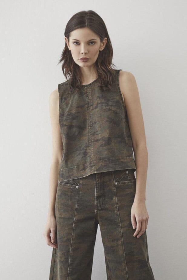 Co´Couture - Camoucc Denim Top 35908 - 77 - Camouflage T-shirts 