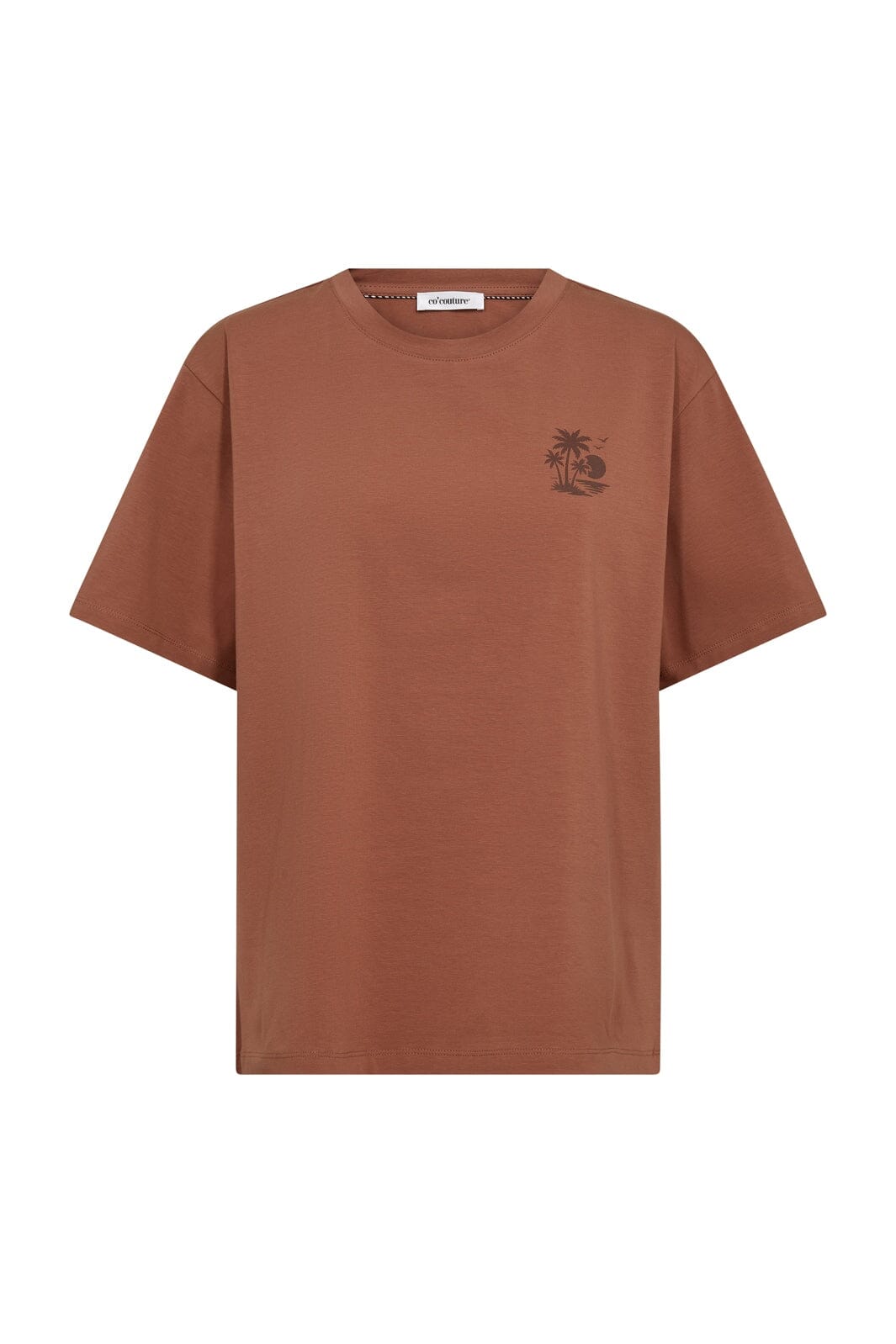 Co´Couture - Coco Beachcc Box Tee 43022 - 80 - Chocolate