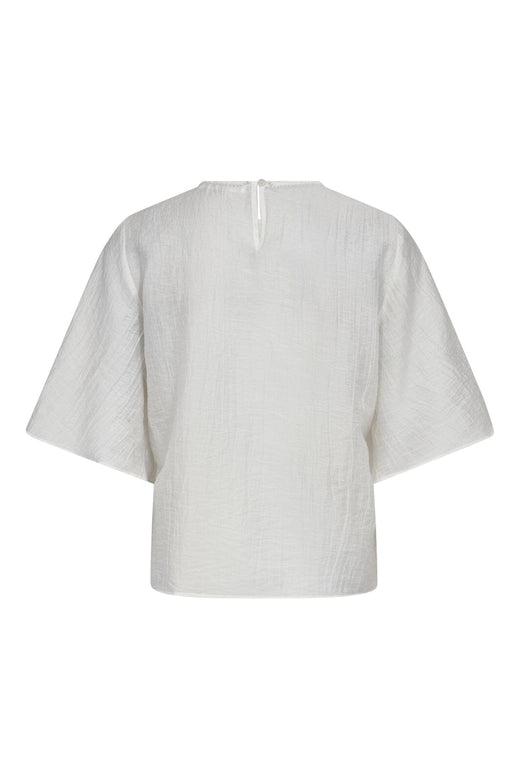 Co´Couture - Connycc Drape Ss Blouse 45093 - 4000 - White