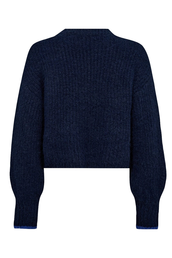Co´couture - Coraliecc Crop Rib O-Knit 32140 - 120 Navy