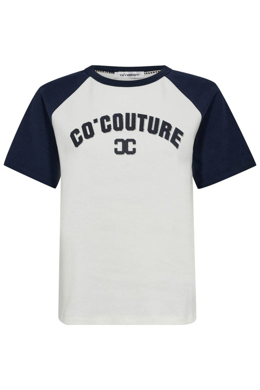 Co´Couture - Edgecc Block Tee 33169 - 11120 - Offwhitenavy