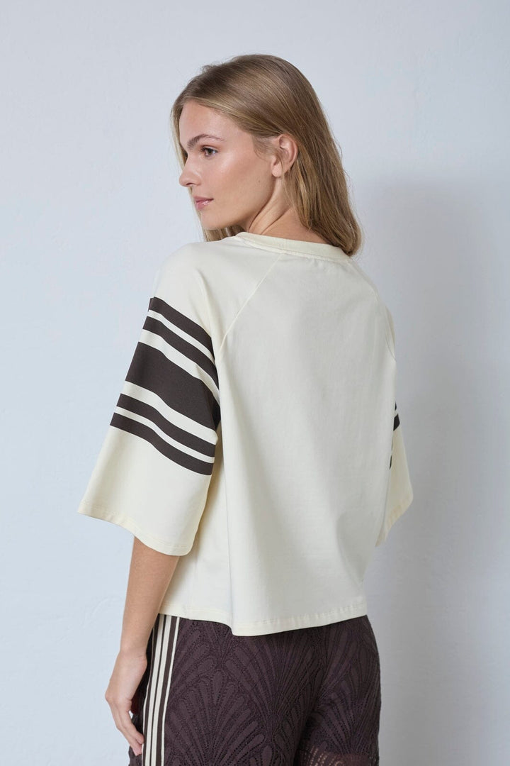 Co´Couture - Elycc 87 Tee Sweat 47012 - 19946 - Bone/Brown