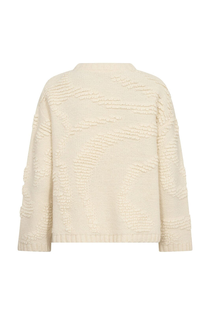 Co´Couture - Fabiacc O-Neck Knit 500335 - 10002 - Off-White