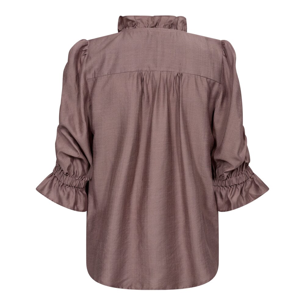 Co´couture - Heracc Frill Ss Blouse 35535 - 124 Dusty Rose