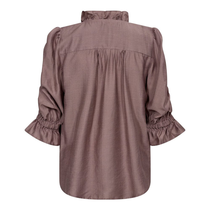 Co´couture - Heracc Frill Ss Blouse 35535 - 124 Dusty Rose
